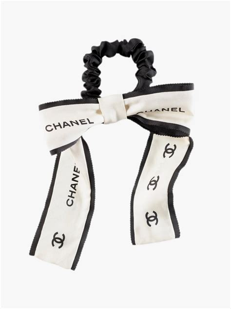 chanel pearl hair band|Chanel bows for hair.